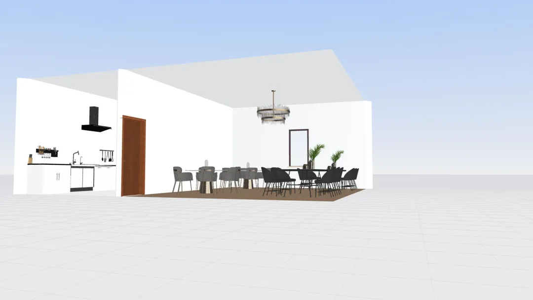Restaurante Treball Síntesi 3d design renderings