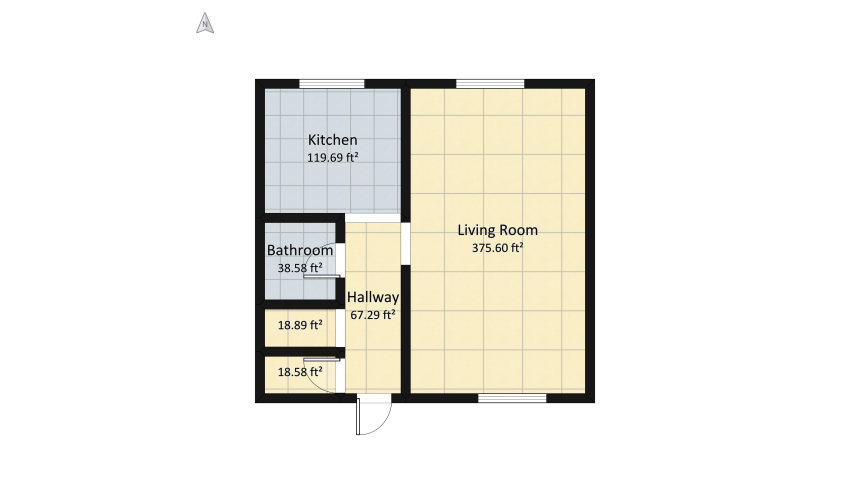 House Re-do floor plan 67.86