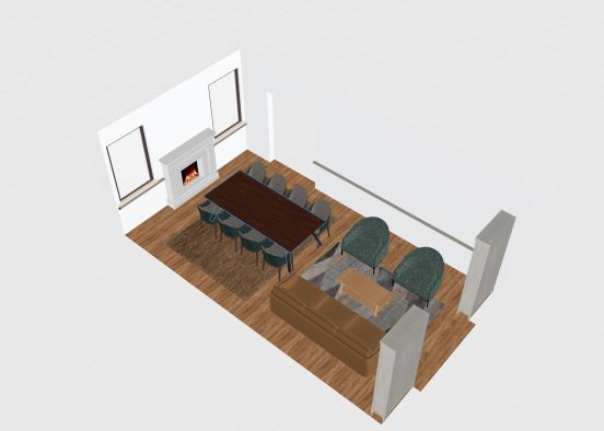 Jocelyn & Andrew Living Room1 Design Rendering