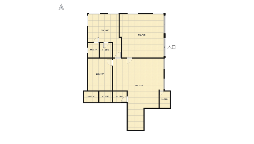 Reuel Basement floor plan 423.81