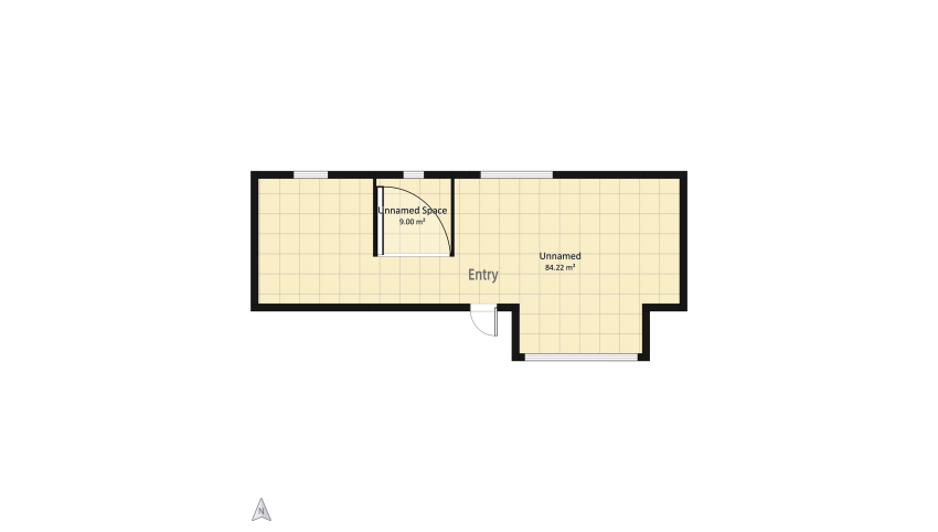 Mansarda-attico-MilanLovly floor plan 93.23