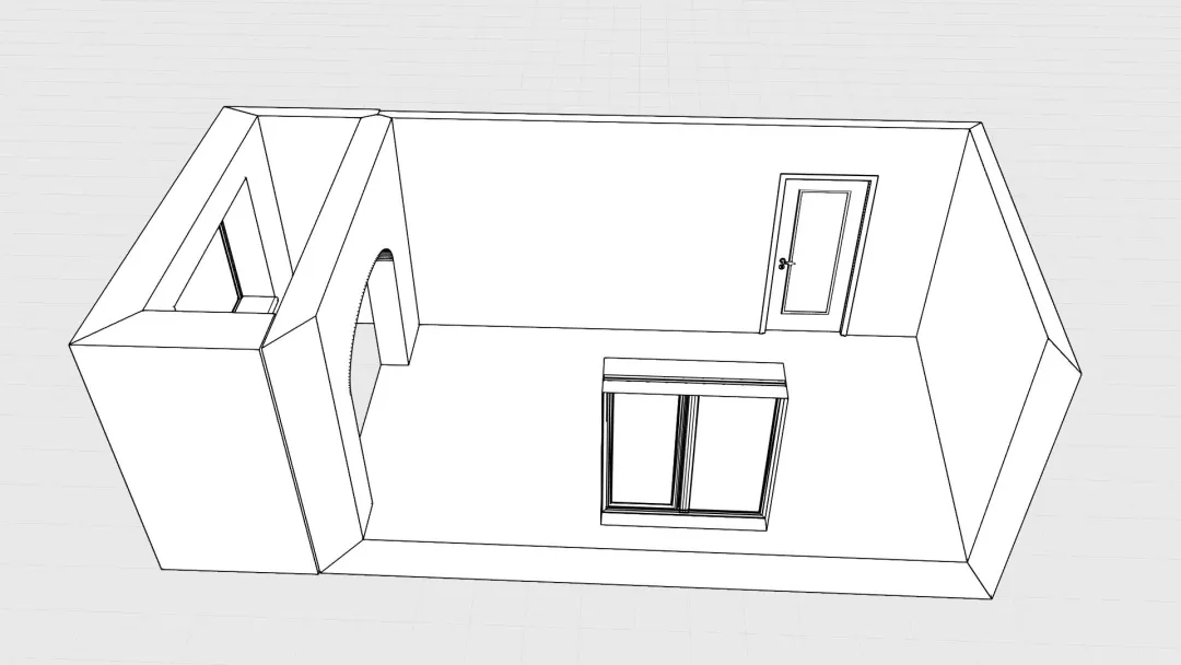Copy of Спальня-гостиная 3d design renderings