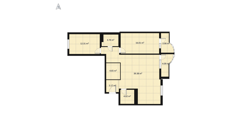 Copy of bachelor's lair floor plan 102.65