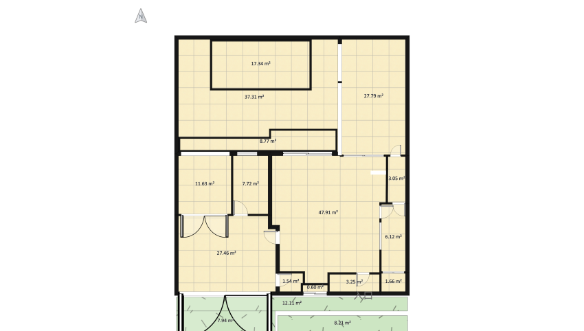Copy of cuartos al frente en casa of 116SEP021 floor plan 570.16