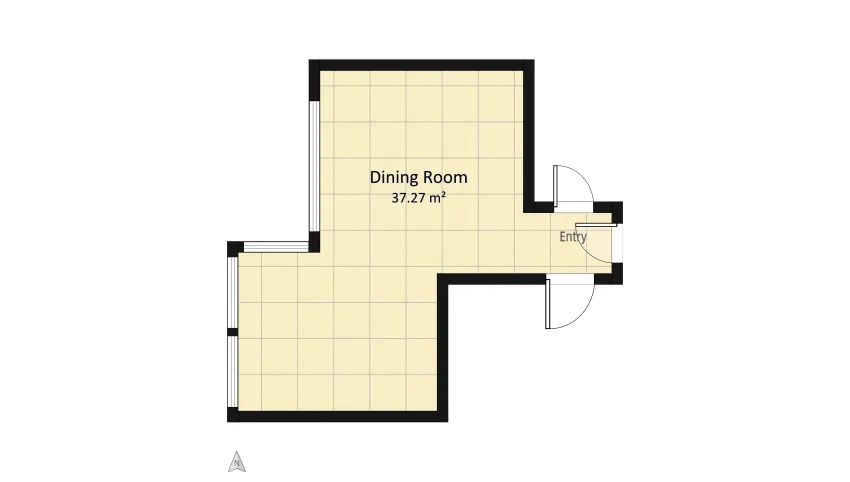 16-Modern Apartment Empt Room floor plan 37.28