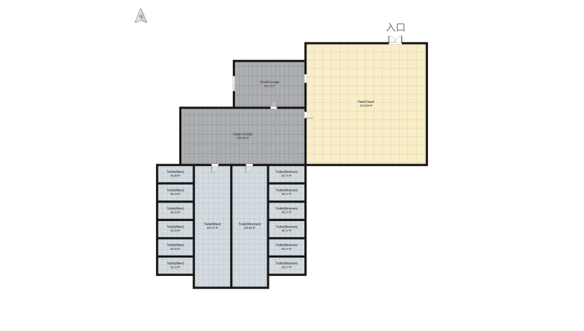 Lounge floor plan 544.05