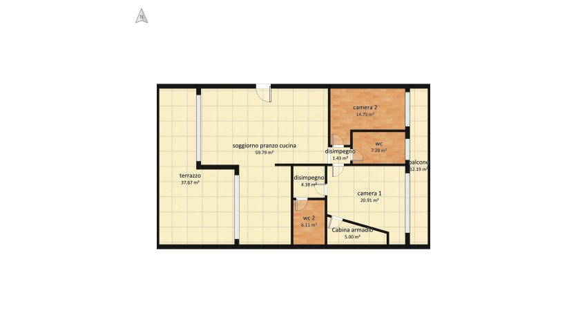 Appartamento Sole floor plan 189.02