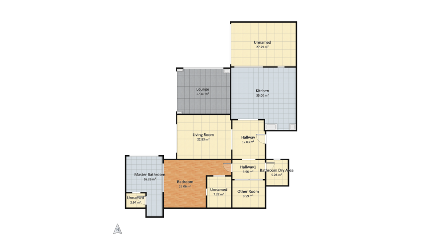 188 Sqm Holiday luxury rammed earth house floor plan 188.55