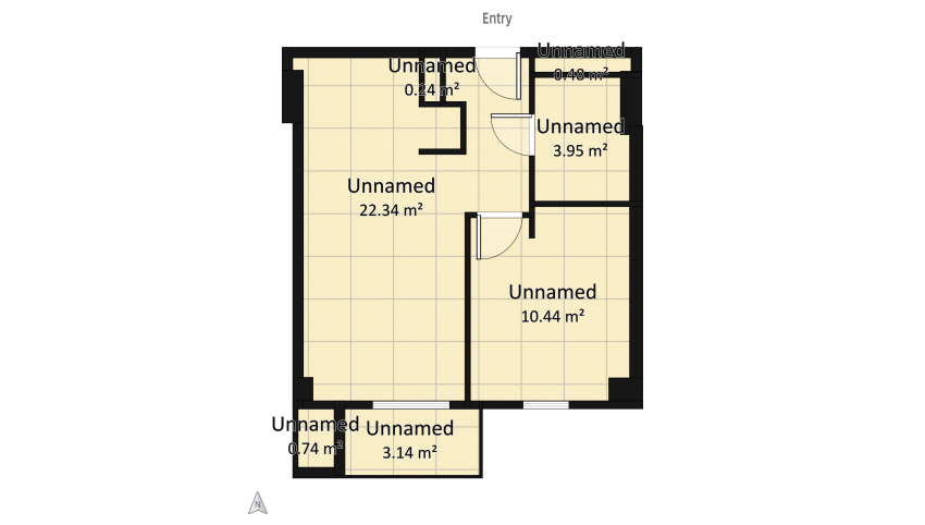 Black Bedroom floor plan 41.38