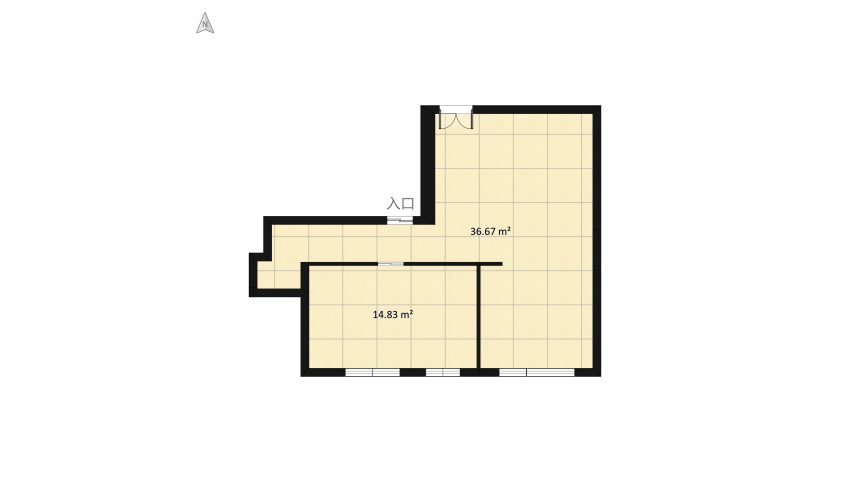 PAMELA's flat floor plan 88.76