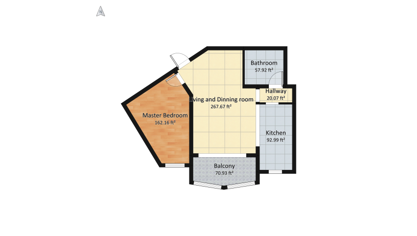 757 Apartment floor plan 71.31