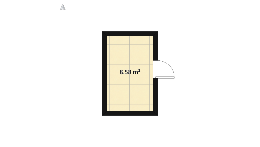 Łazienka granatowo-biała floor plan 10.09