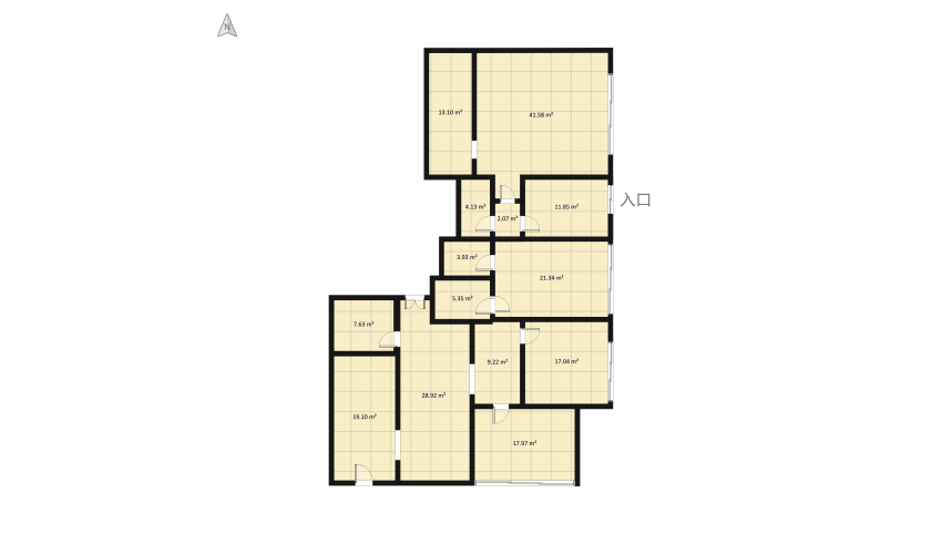 Apartment floor plan 405.79