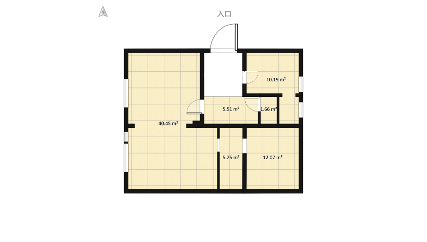 Siva moderna kuhinja_copy_copy floor plan 127.06