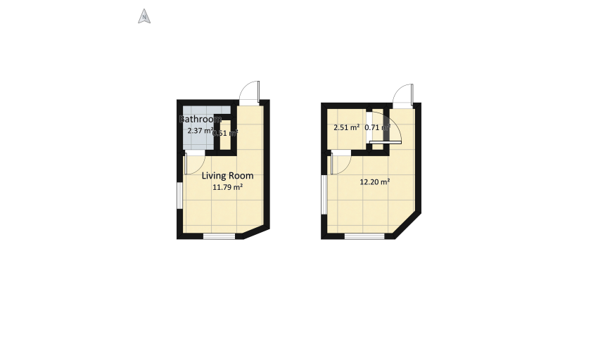 Copy of FAVIO project studio Peredjo floor plan 36.87