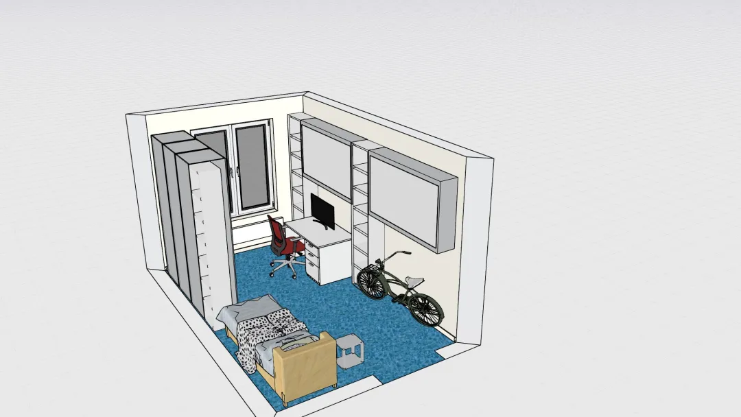 Pokój Marka Meblik v3 3d design renderings