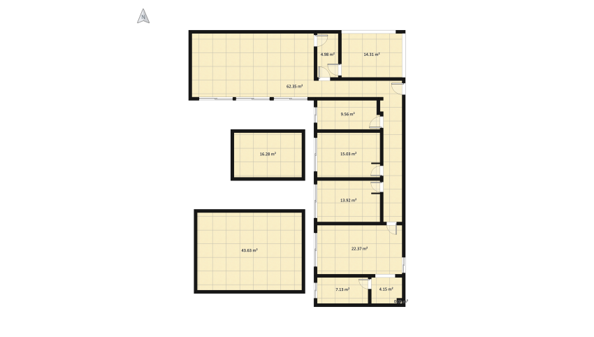 Contemporary Bungalow floor plan 239.91