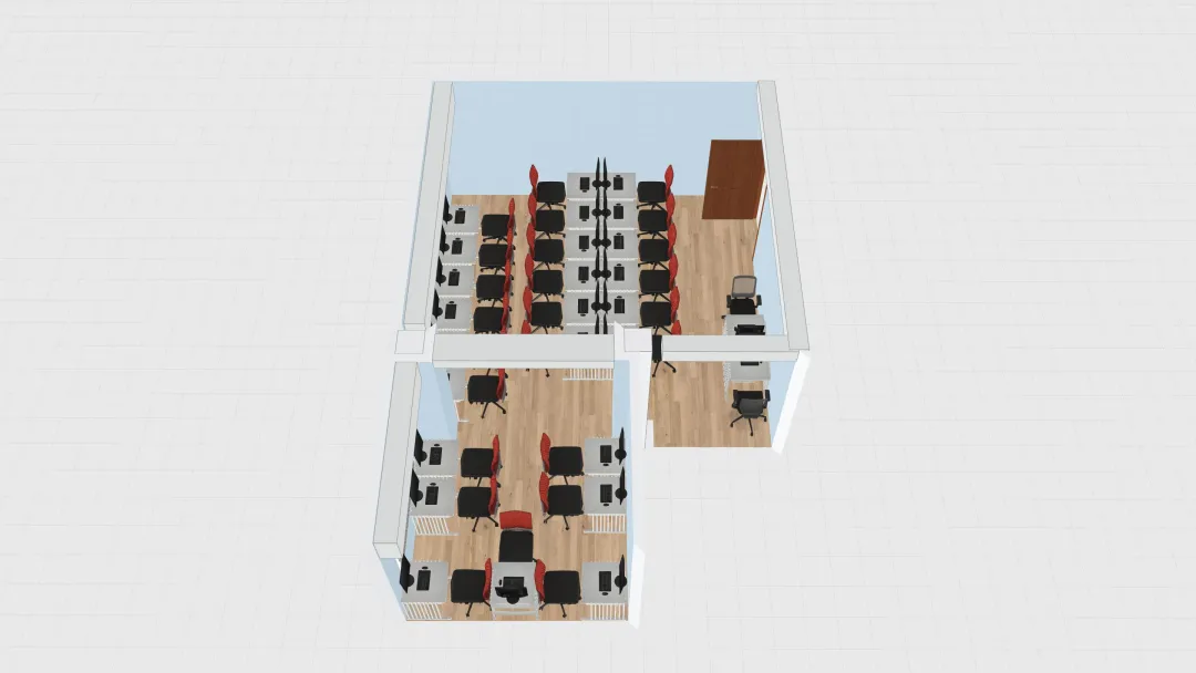 原四樓視訊教室 3d design renderings