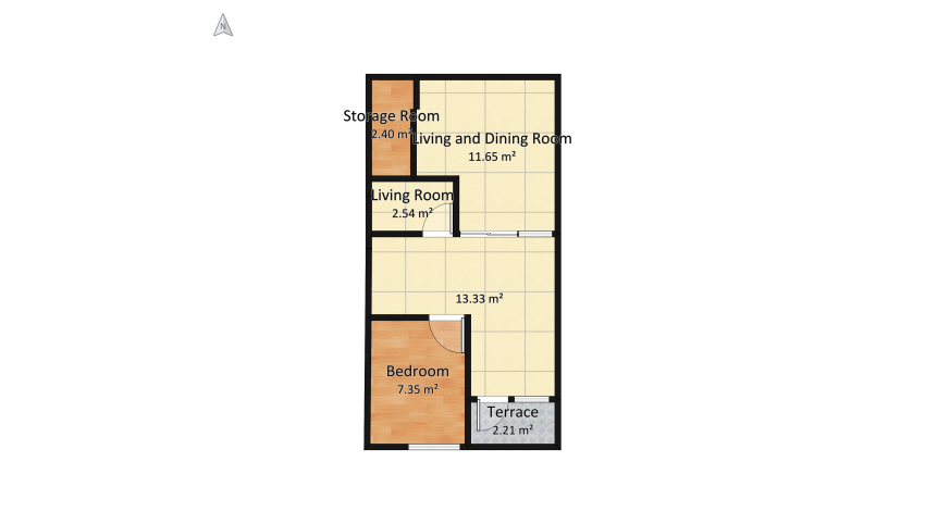 Design Rumah Aldiva B15 floor plan 44.29