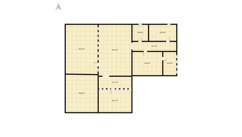 Modern Bohemian floor plan 415.74