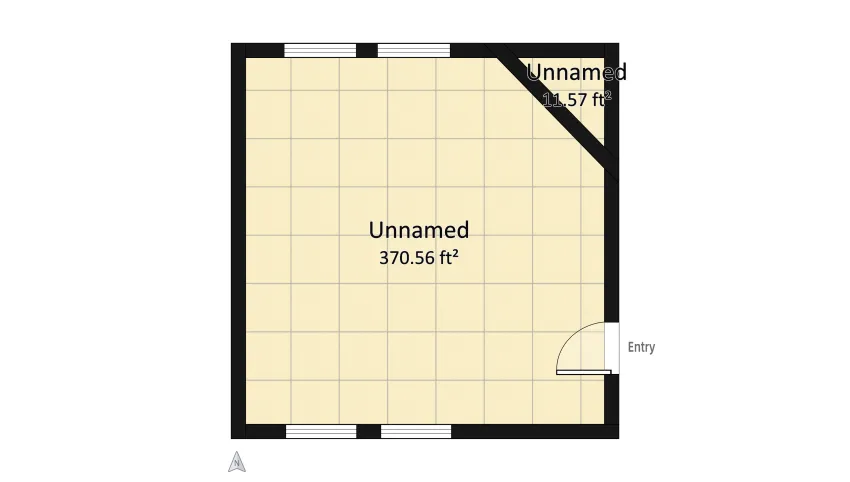 Rustic Symmetrical Master Bedroom floor plan 35.51
