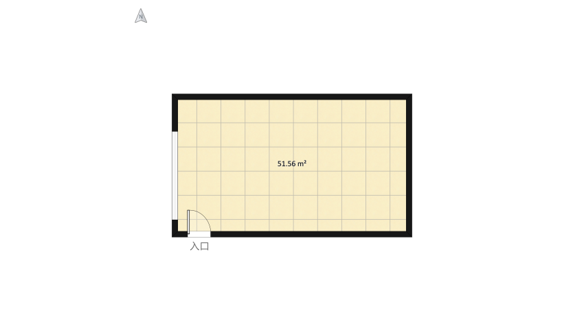 bedroom (modern) floor plan 55.2
