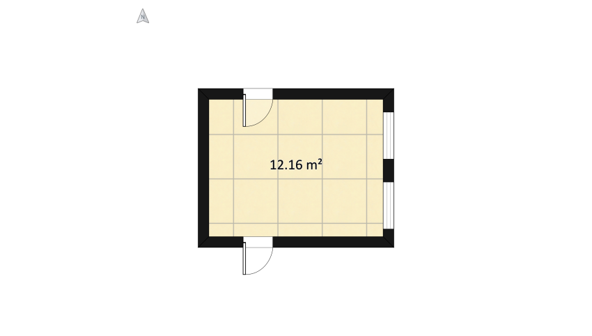 Bedroom floor plan 13.9