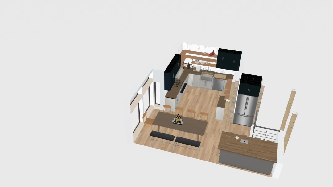 Saco Kitchen - share 3d design renderings