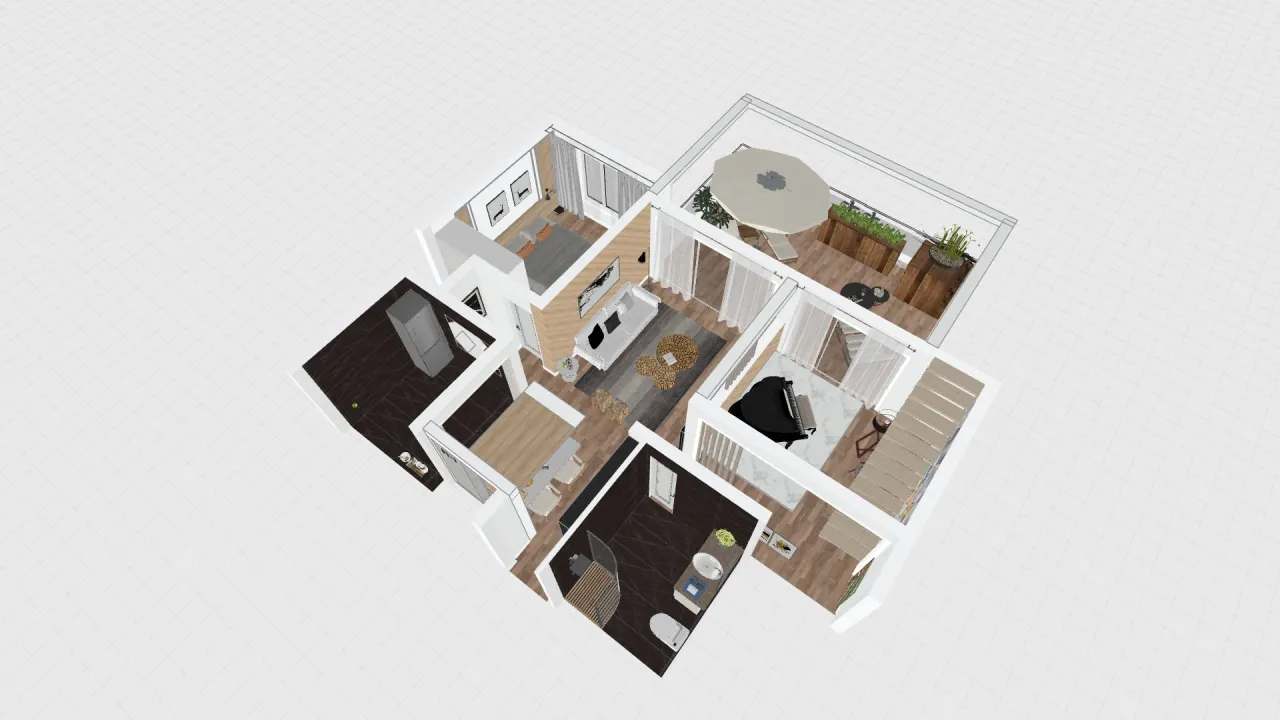 Nature Inspired Condo_copy 3d design renderings