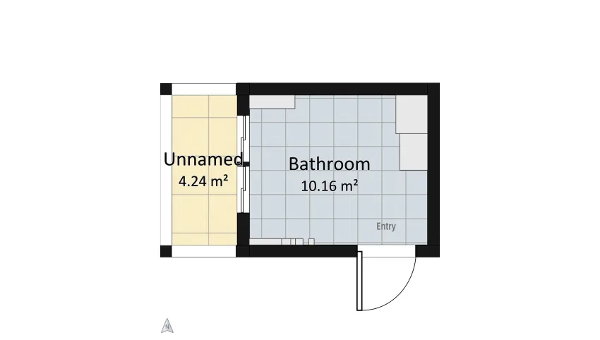 Bathroom renovation floor plan 14.4