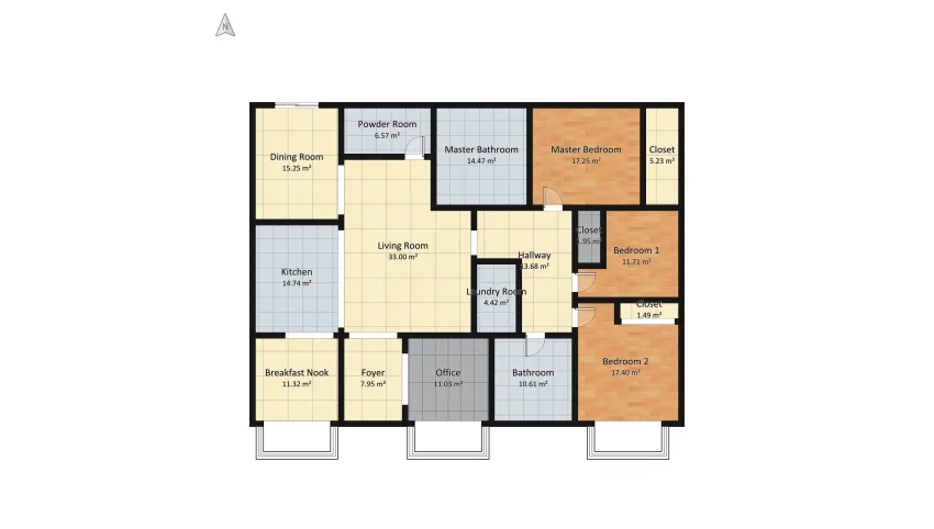 Modern Farmhouse floor plan 226.84