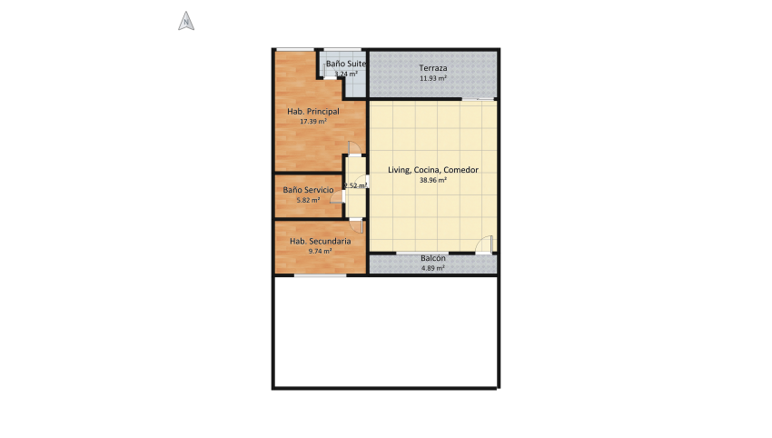 Mi casa - Modelo 5 floor plan 399.37