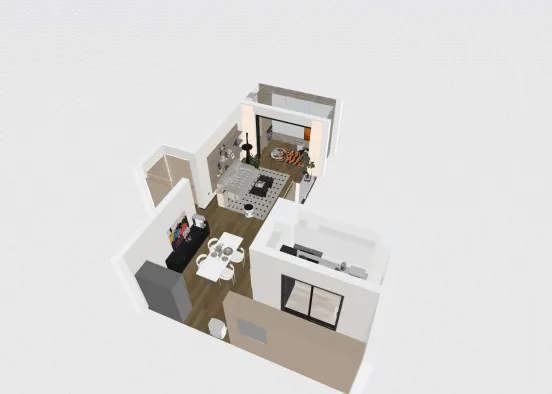 # Minimalist Comfort Room Визуализация дизайна