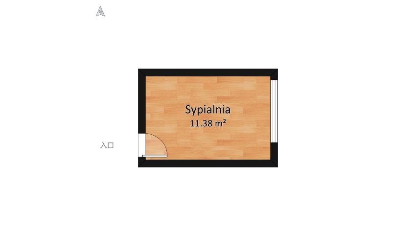 Sypialnia floor plan 13.1