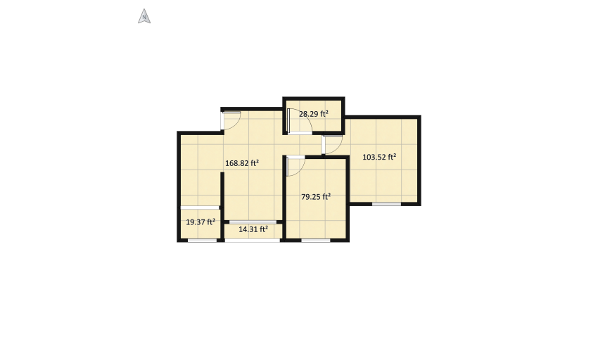 Apartamento Jaque floor plan 43.09