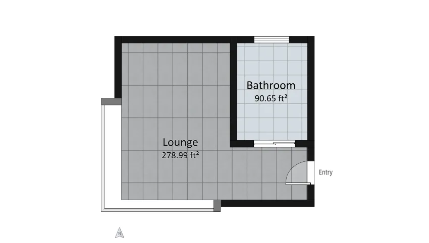 Underwater Hotel Room floor plan 34.35