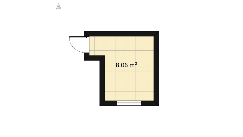 Bedroom floor plan 9.61