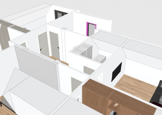 Domek Piętro - pusty plan Design Rendering