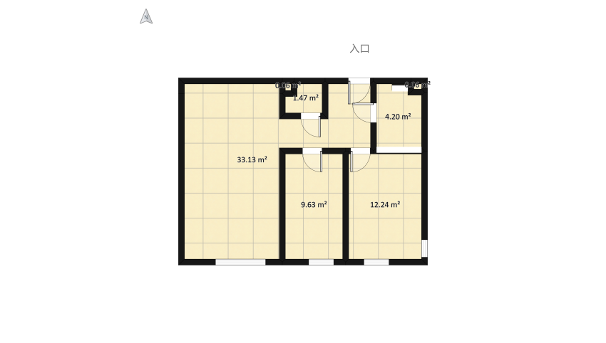 My flat floor plan 70.35