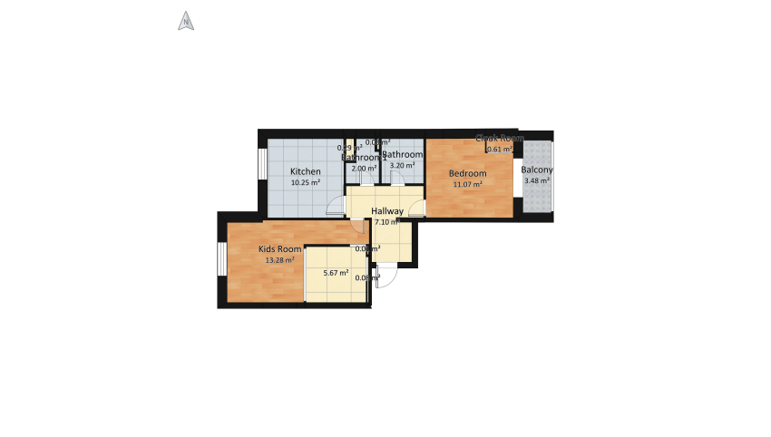 Residential complex ＂Tsar's Court＂ - Antonovu floor plan 67.19