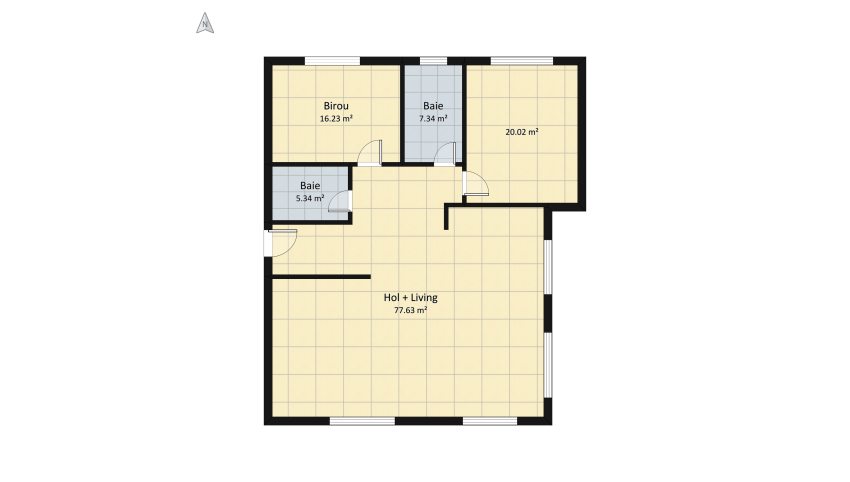 Amenajare apartament floor plan 138