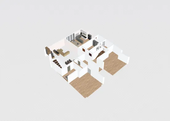 habitaciones pequeñas arriba Design Rendering