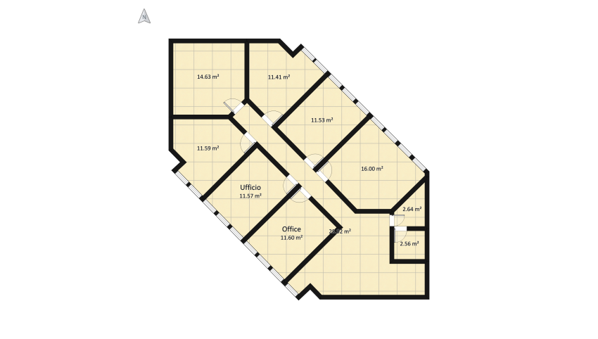 ufficio toscanini floor plan 141.27