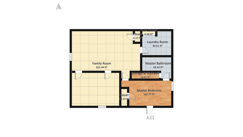 Basement floor plan 106.17