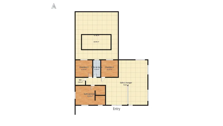 Durivage Terrasse V5 - Extension Suite Parentale floor plan 440.13