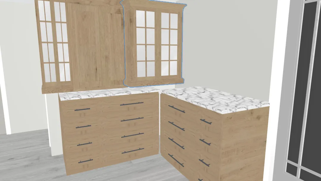Meadow Lane Basement Cabinets 2 3d design renderings