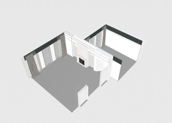 Room 1- Classic Black and White 设计渲染图
