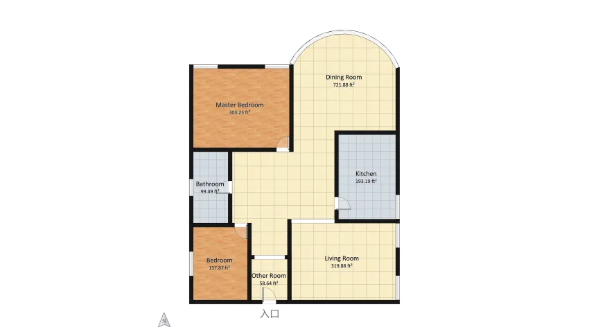 2 bedroom flat floor plan 172.26