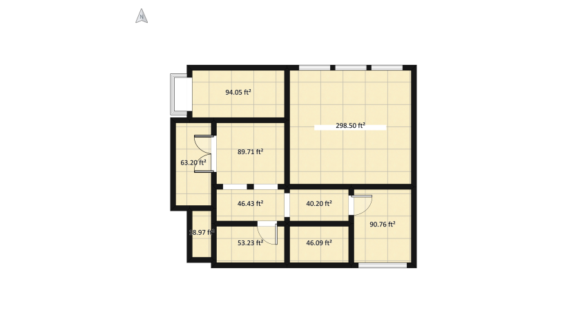 mondrian floor plan 91.7