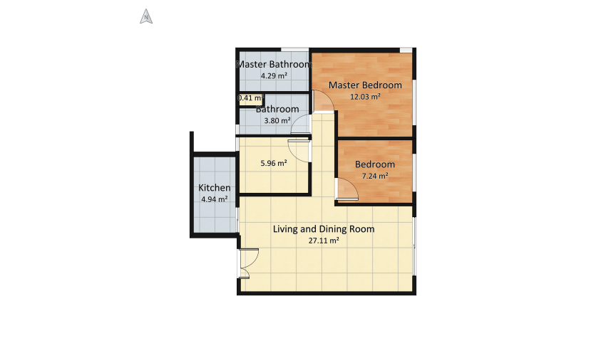 Min's Home floor plan 72.25